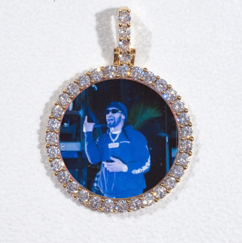 3D CIRCLE CUSTOM PICTURE PENDANT SMALL SIZE