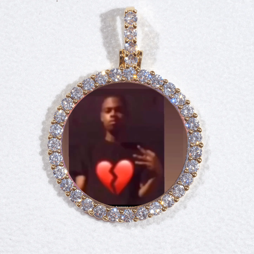 3D CIRCLE CUSTOM PICTURE PENDANT SMALL SIZE
