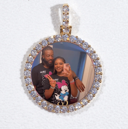 3D CIRCLE CUSTOM PICTURE PENDANT SMALL SIZE