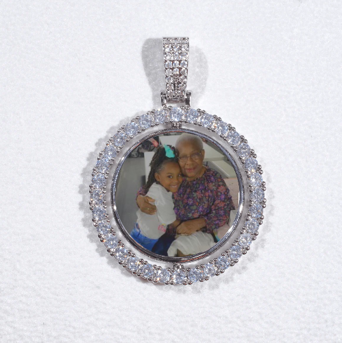 3D Spinning 2-Faced Custom Picture Pendant