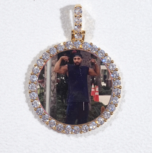 3D CIRCLE CUSTOM PICTURE PENDANT SMALL SIZE