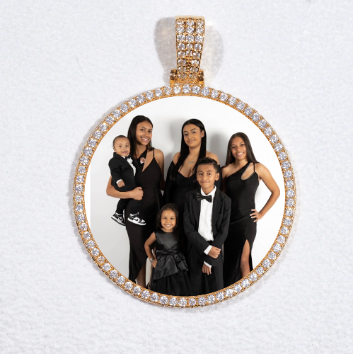 MEDIUM 3D CIRCLE CUSTOM PICTURE PENDANT