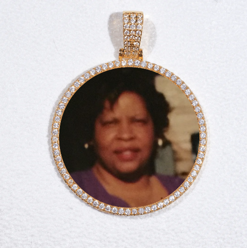 MEDIUM 3D CIRCLE CUSTOM PICTURE PENDANT