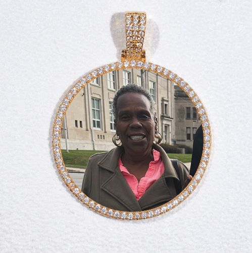 MEDIUM 3D CIRCLE CUSTOM PICTURE PENDANT