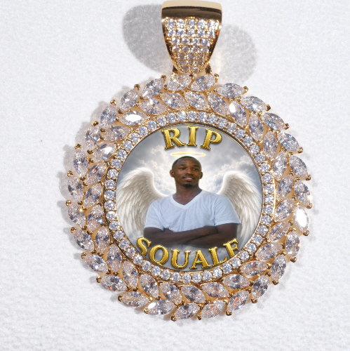 Large 3D Wheat Ear Custom Picture Pendant