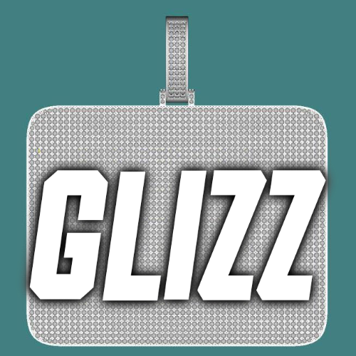 CUSTOM LETTER NECKLACE 3D BIG SQUARE