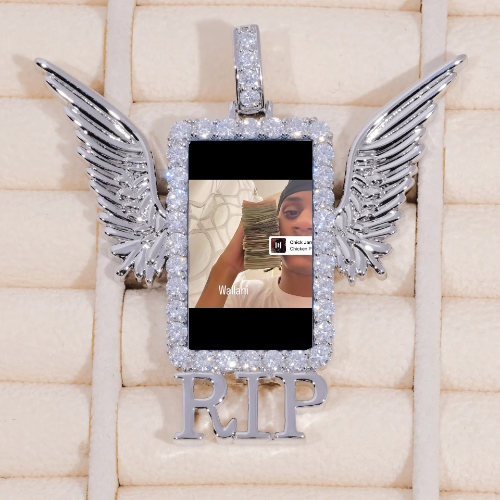 RIP WING 3D CUSTOM PICTURE PENDANT