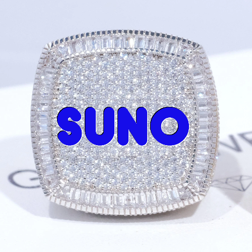 CUSTOM LETTER 3D ICED RING