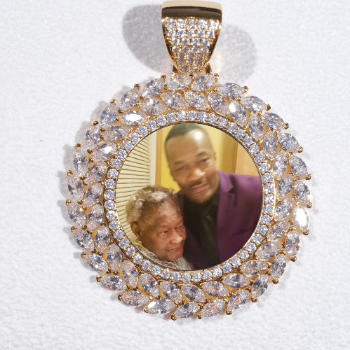 Large 3D Wheat Ear Custom Picture Pendant