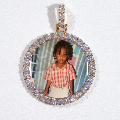 3D CIRCLE CUSTOM PICTURE PENDANT SMALL SIZE