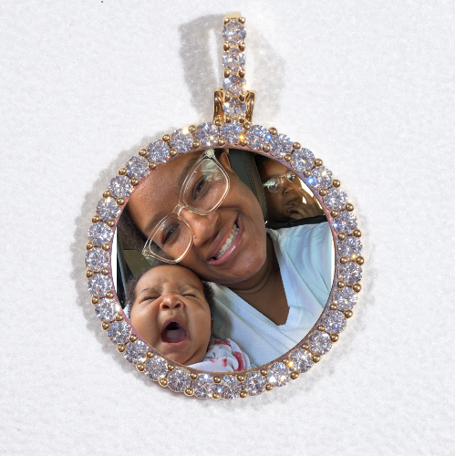 3D CIRCLE CUSTOM PICTURE PENDANT SMALL SIZE