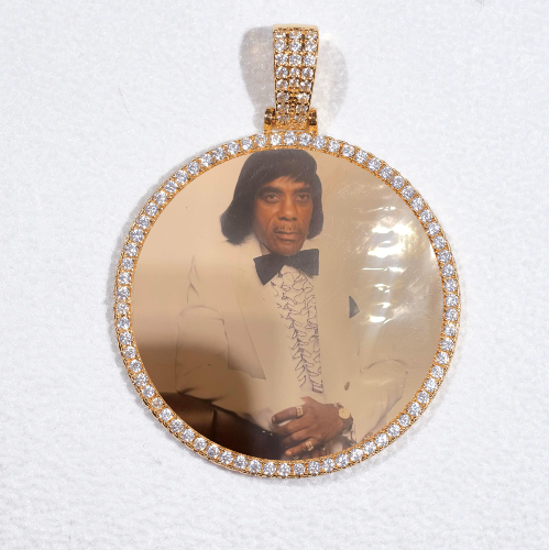 MEDIUM 3D CIRCLE CUSTOM PICTURE PENDANT