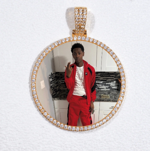 MEDIUM 3D CIRCLE CUSTOM PICTURE PENDANT
