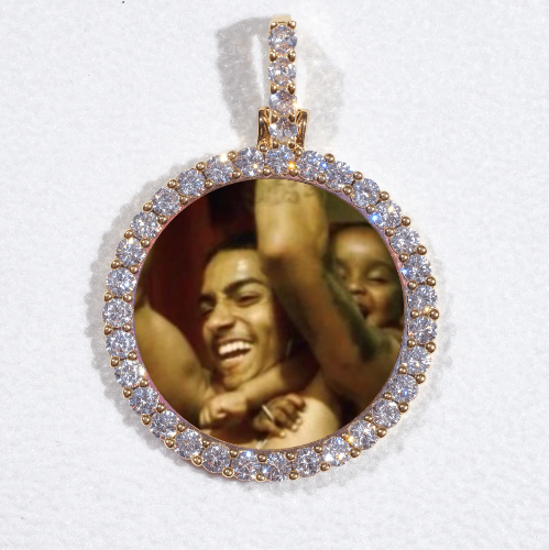 3D CIRCLE CUSTOM PICTURE PENDANT SMALL SIZE