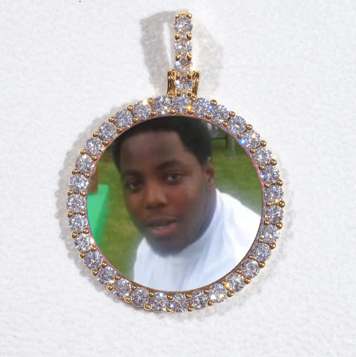 3D CIRCLE CUSTOM PICTURE PENDANT SMALL SIZE