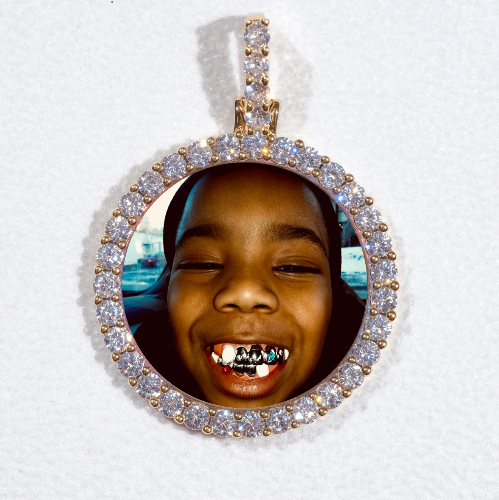 3D CIRCLE CUSTOM PICTURE PENDANT SMALL SIZE