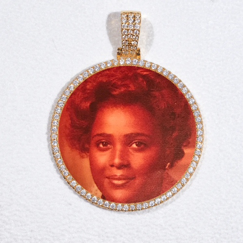 MEDIUM 3D CIRCLE CUSTOM PICTURE PENDANT