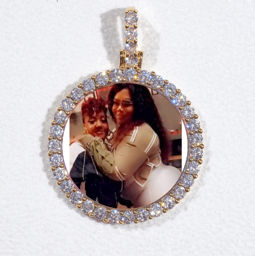3D CIRCLE CUSTOM PICTURE PENDANT SMALL SIZE