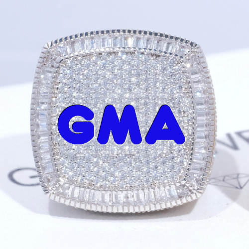CUSTOM LETTER 3D ICED RING