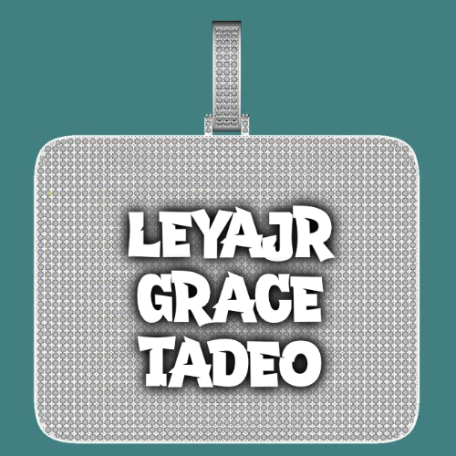 CUSTOM LETTER NECKLACE 3D BIG SQUARE