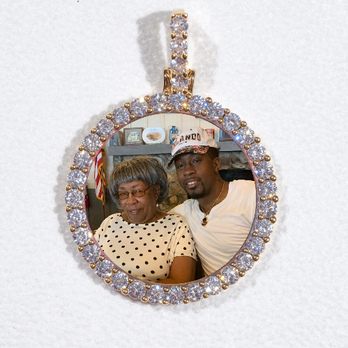 3D CIRCLE CUSTOM PICTURE PENDANT SMALL SIZE