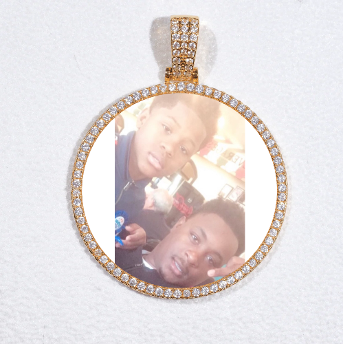 MEDIUM 3D CIRCLE CUSTOM PICTURE PENDANT