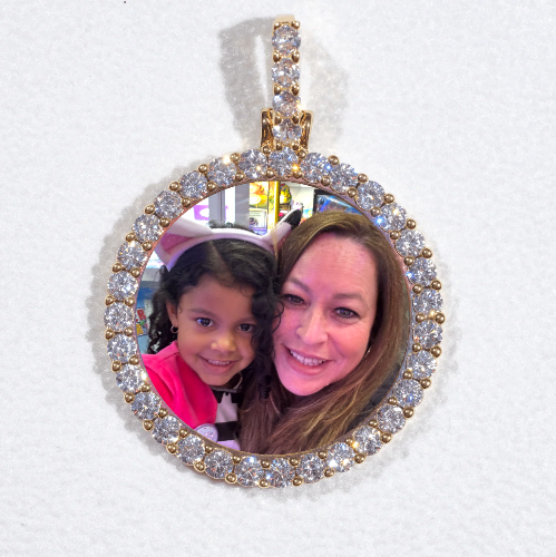 3D CIRCLE CUSTOM PICTURE PENDANT SMALL SIZE