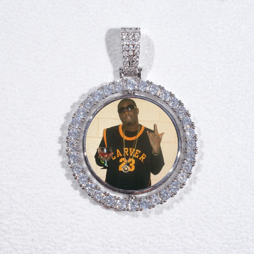 3D Spinning 2-Faced Custom Picture Pendant