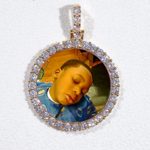 3D CIRCLE CUSTOM PICTURE PENDANT SMALL SIZE