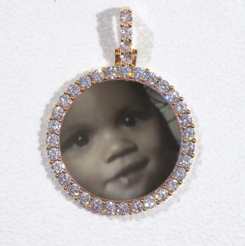 3D CIRCLE CUSTOM PICTURE PENDANT SMALL SIZE