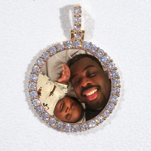 3D CIRCLE CUSTOM PICTURE PENDANT SMALL SIZE