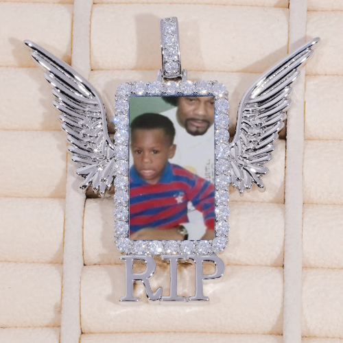 RIP WING 3D CUSTOM PICTURE PENDANT