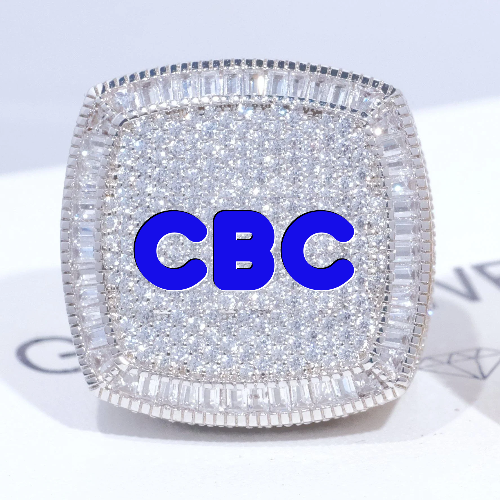 CUSTOM LETTER 3D ICED RING