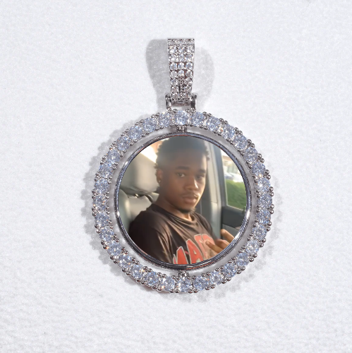 3D Spinning 2-Faced Custom Picture Pendant