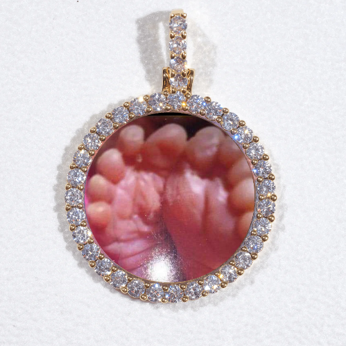 3D CIRCLE CUSTOM PICTURE PENDANT SMALL SIZE