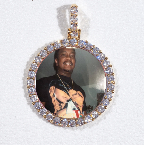 3D CIRCLE CUSTOM PICTURE PENDANT SMALL SIZE