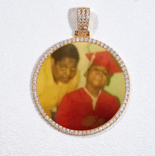 MEDIUM 3D CIRCLE CUSTOM PICTURE PENDANT