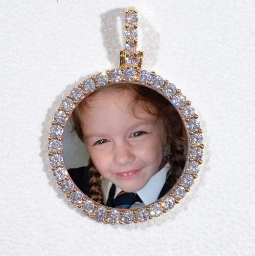 3D CIRCLE CUSTOM PICTURE PENDANT SMALL SIZE