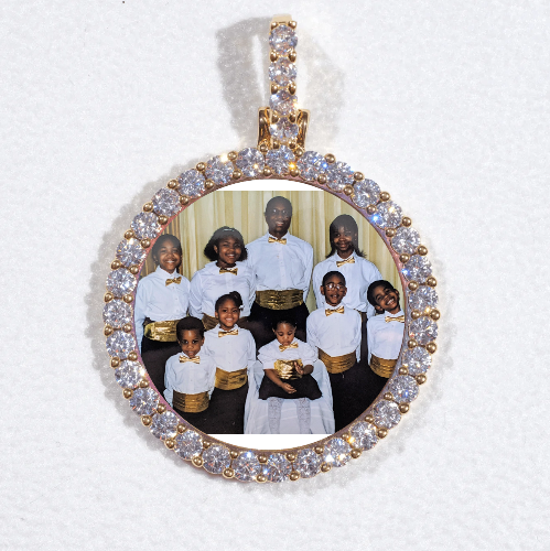 3D CIRCLE CUSTOM PICTURE PENDANT SMALL SIZE