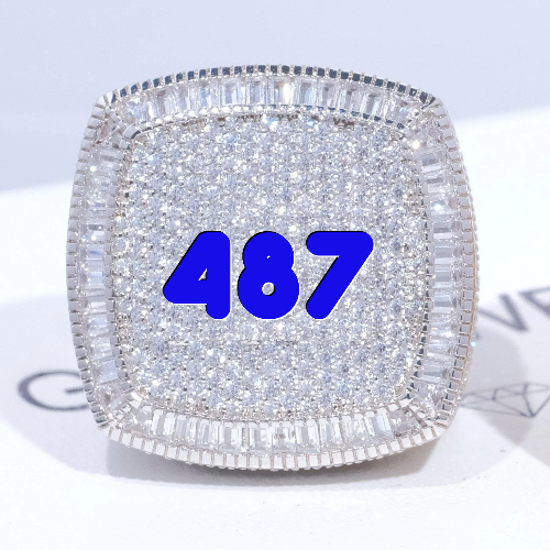 CUSTOM LETTER 3D ICED RING