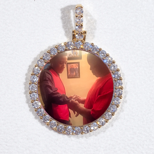 3D CIRCLE CUSTOM PICTURE PENDANT SMALL SIZE
