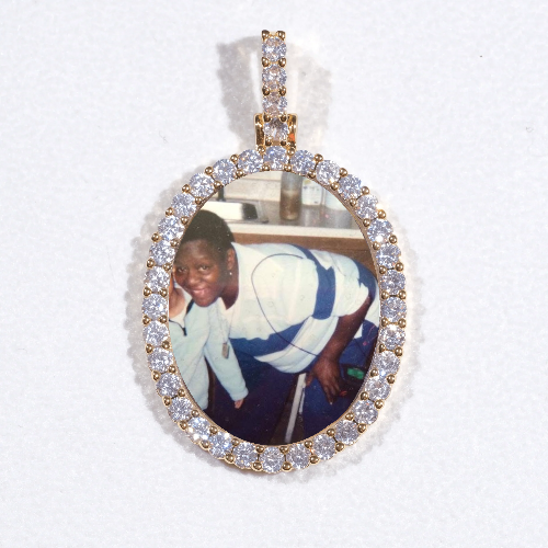3D Oval Custom Picture Pendant