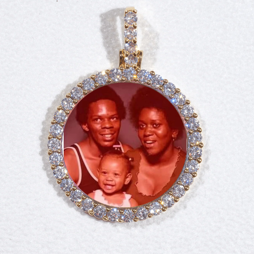 3D CIRCLE CUSTOM PICTURE PENDANT SMALL SIZE