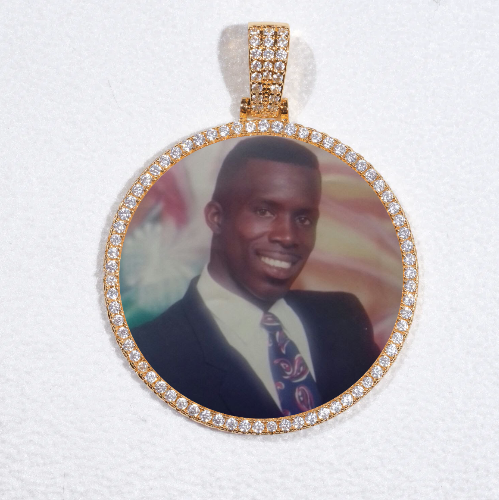 MEDIUM 3D CIRCLE CUSTOM PICTURE PENDANT