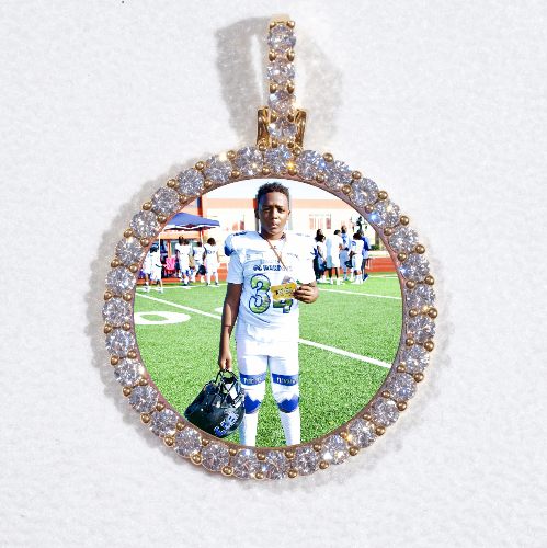 3D CIRCLE CUSTOM PICTURE PENDANT SMALL SIZE
