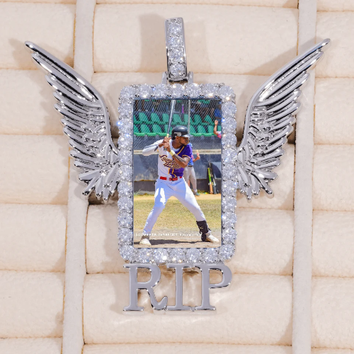 RIP WING 3D CUSTOM PICTURE PENDANT