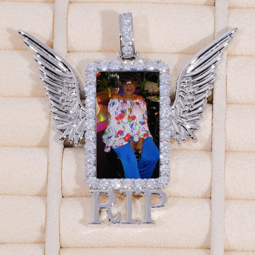 RIP WING 3D CUSTOM PICTURE PENDANT