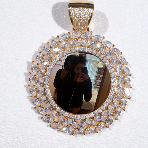 Large 3D Wheat Ear Custom Picture Pendant