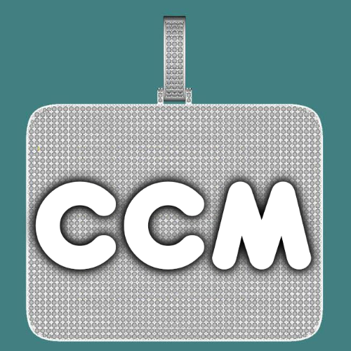 CUSTOM LETTER NECKLACE 3D BIG SQUARE