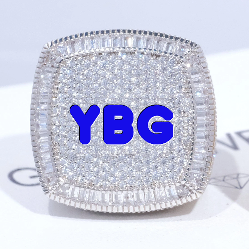 CUSTOM LETTER 3D ICED RING